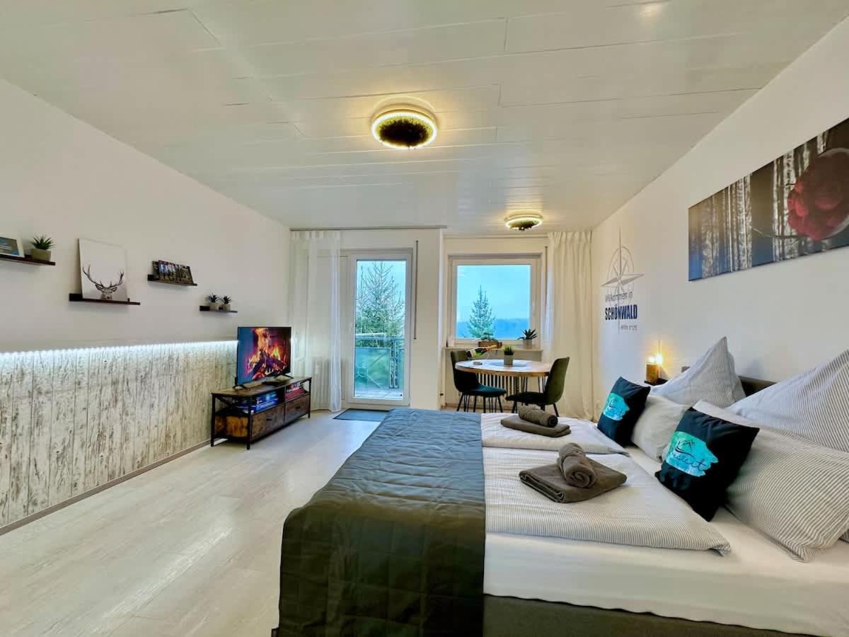 Relaxapartments Black Forest Nature Mit Beheiztem Indoor-Pool Und Sauna - Sonnenbalkon Mit Blick Ins Gruene, Schnelles Internet, Naehe Triberger Wasserfaelle, Fuer Bis Zu 2 Personen Schönwalde 外观 照片